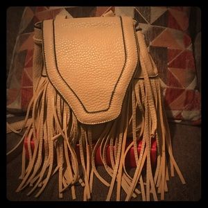 Tan boho tassel crossbody bag!
